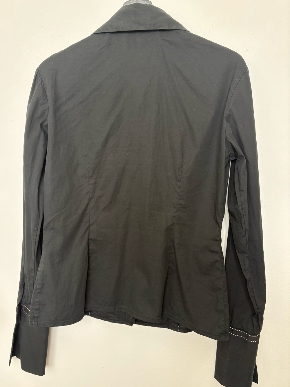 Farinaz Taghavi Women’s Long Sleeve Scallop Front Button Up Blouse Size 8 Sku#38 - Picture 5 of 7